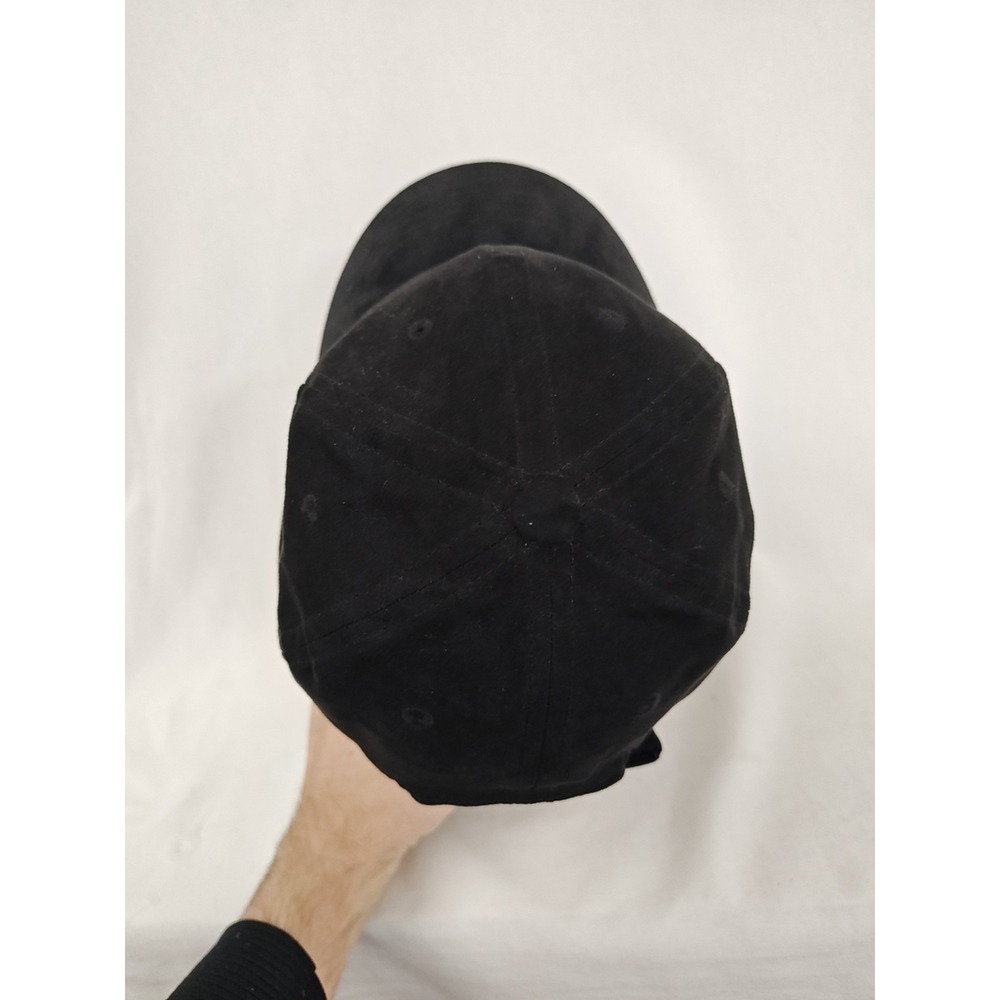 Adidas Suede Look Embossed Black hat cap adult Trefoil Adjustable OSFM 07/2021 - Picture 5 of 10